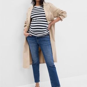 GAP Blue Straight Leg Maternity Jeans